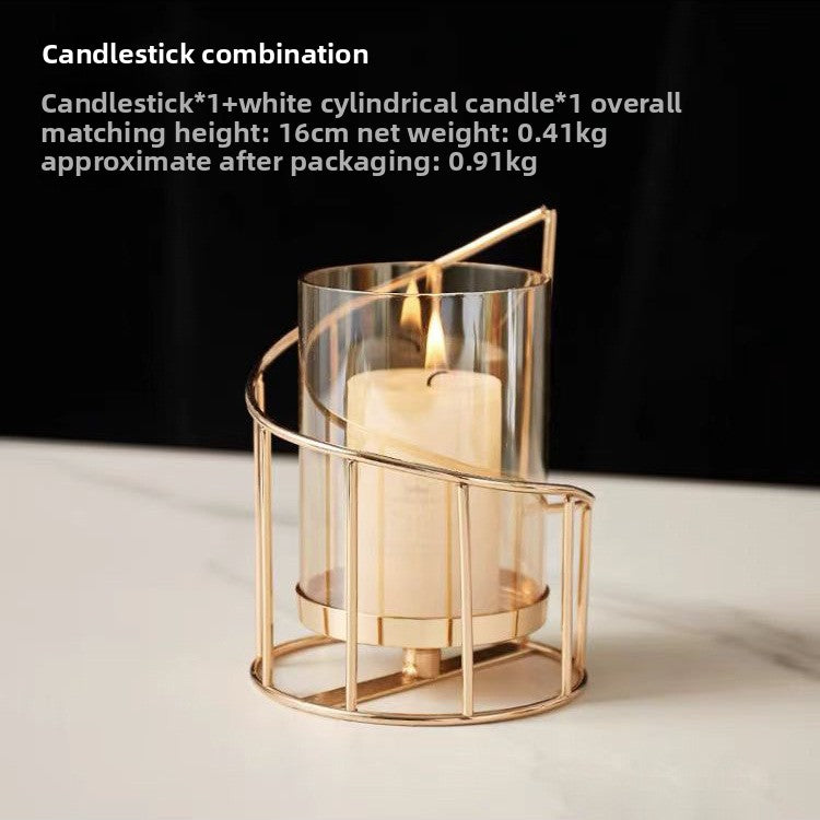 European Style Iron Candlestick Holder