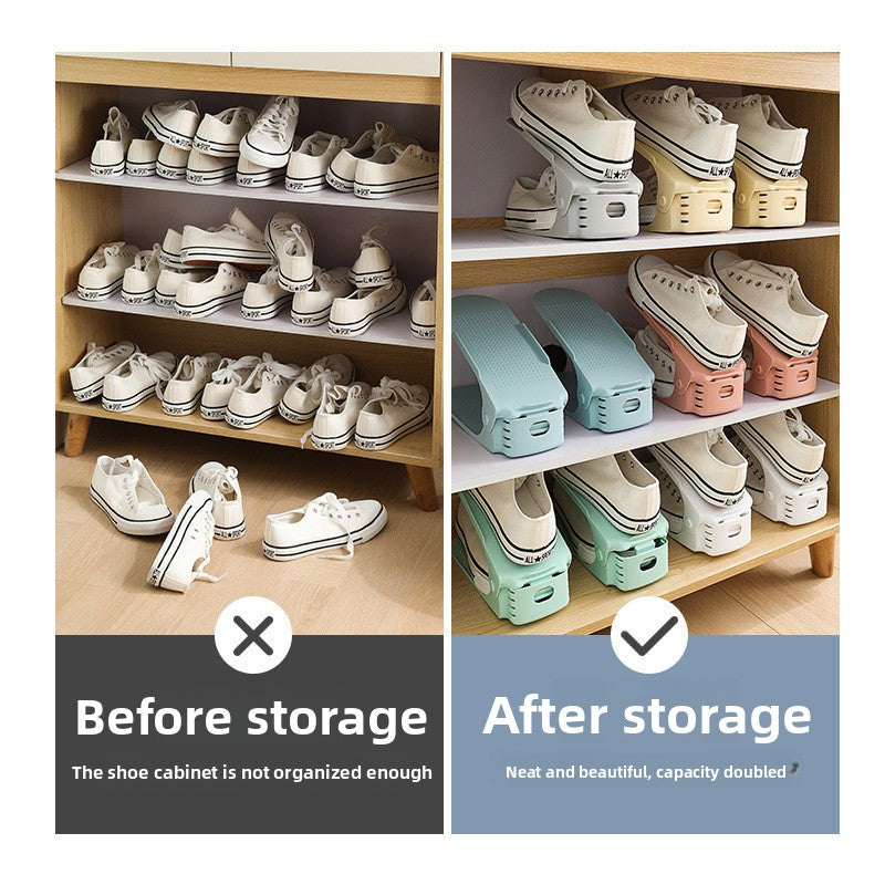 Adjustable Double Layer Shoe Rack