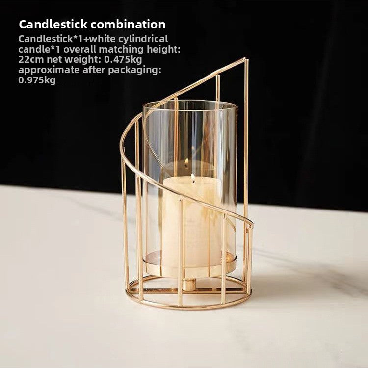 European Style Iron Candlestick Holder